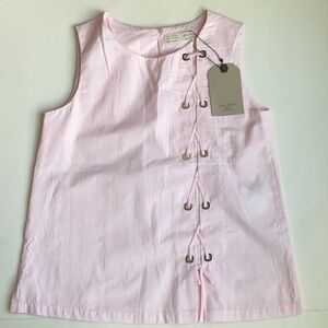 Zara Top with Lace-Up Detail